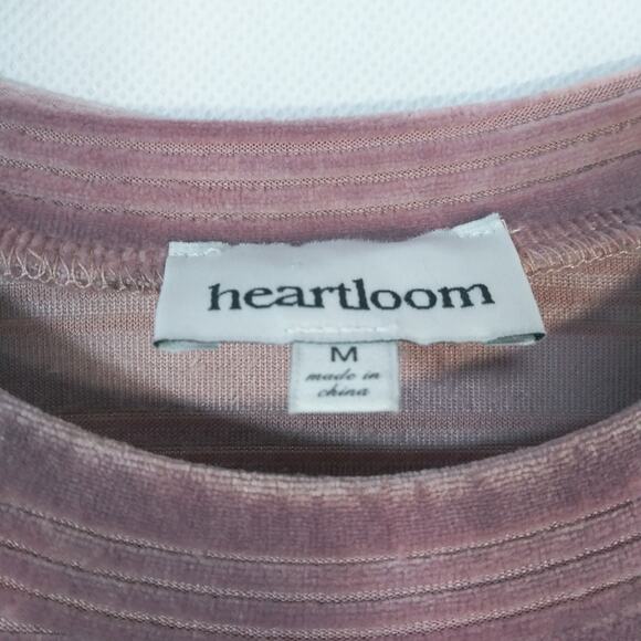 Heartloom Revolve Somi Striped Velvet Long Sleeve Top M - Picture 6 of 6